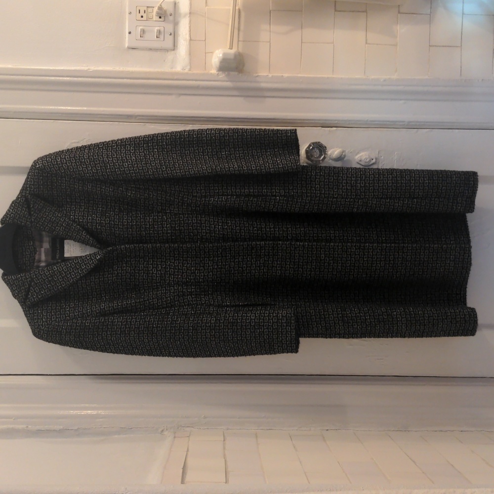 Vintage Rena Lange coat. Excellent condition, US size 8, Tweed, fitted, Designer